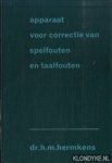 Hermkens. H.M. - Apparaat voor correctie van spelfouten en taalfouten