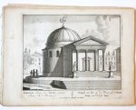 Unknown engraver, Pieter Schenk (1660-1713) - [Antique print, etching/ets, Rome] TEMPLUM Luna... Views of Rome [Set title] (Gezicht op Rome: Tempel van Isis of de Maan, bij de praalboog van keizer Titus), published 1705.