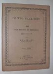 Adriani, B.J. - Op weg naar huis : iets voor bekende en onbekende reisgenooten.