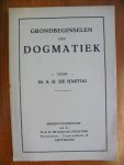 Hartog Dr.A.H. de - GRONDBEGINSELEN DER DOGMATIEK