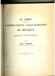 Vannérus, Jules - Le limes et les fortifications gallo-romaines de Belgique.  Enquête toponymique