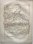 Schlieben, Wilhelm Ernst August von - Frankreich Dep 5. Aisne 9. Ardennen 10. Marne 15. Maas  Originele lithografie
