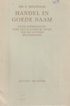 Molenaar, F. - Handel in goede naam
