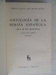 Alonso damaso ,  Blecua jose manuel - Antologia Hispanica 3 -  Antologia de la Poesia Espanola, lirica de tipo tradicional