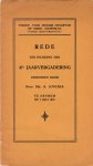 Anema, A. - Rede ter inleiding der 47e jaarvergadering te Arnhem op 7 juli 1927