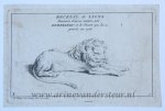 Bernard Picart (1673-1733) after Rembrandt van Rijn (1606-1669) - [Antique prints, etching, 1728] Seven etchings of lions after Rembrandt, of a set of eight, making up part F of the series 'Recueil de lions’/Zeven etsen van leeuwen naar Rembrandt, published 1728, 7 pp.