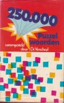 Verschuyl, Dr. H.J. - 250.000 puzzelwoorden