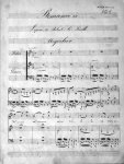 Meyerbeer, Giacomo: - [Musikmanuskript d. Zt.] Romance de / L`opéra Robert le Diable / Meyerbeer [Va! Va! Va! dit elle...]