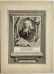 Jacob Houbraken (1698-1780), after Hieronymus van der Mij (1687-1761) - Antique portrait print I Theologian Taco Hajo van den Honert, published ca. 1736/55, state II/2, 1 p.