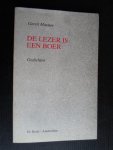 Massier, Gerrit - De lezer is een boer, gedichten Massier, Gerrit - De lezer is een boer, gedichten