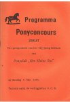 Redactie - Programma Ponyconcours Zeelst ter gelegenheid van het 12,5 jarig bestaan Van Ponyclub Het Kleine Ros