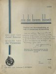 VYVERMAN, Jul. - Jozef Simons - Als de brem bloeit. Staplied met klavierbegeleiding en twee- of vierstemmige koorbewerking Originele partituur met gesigneerde opdracht van de componist