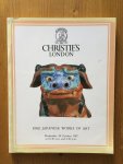 - 7 Auction Catalogues Christie's London: Fine Japanese Works of Art, 3&4 July 1984 - 18&19 November 1986 - 28 October 1987 Fine Japanese Prints, 4 March 1986 - 15 December 1986 -Japanese Ceramics, Netsuke 5 March 1986 - 18 Nov 1985 - 7 Auction Catalogues Christie's London: Fine Japanese Works of Art, 3&4 July 1984 - 18&19 November 1986 - 28 October 1987 Fine Japanese Prints, 4 March 1986 - 15 December 1986 -Japanese Ceramics, Netsuke 5 March 1986 - 18 Nov 1985