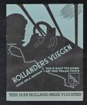 n.n - Reclame flyer. -- Hollanders vlegen