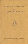 D.C. van Dord en P. Zonderwijk - Kiemplantentabel van Akkeronkruiden
