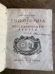 Vossius, Gerardus Joannes / Jonsius, Joannes - De philosophia et philosophorum sectis libri II / De scriptoribus historiæ philosophicæ libri IV