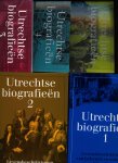 Pietersma, A. (red.) en vele anderen - Utrechtse Biografieen in 5 delen, Levensbeschrijvingen van bekende en onbekende Utrechters