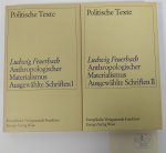 FEUERBACH, L. - Anthropologische Materialismus. Ausgewählte Schriften. Herausgegeben und eingeleitet von Alfred Schmidt. Complete in 2 volumes.