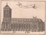 Anonieme kopergravure 1786 - L' Eglise Cathedrale de St. Lebuin à Deventer