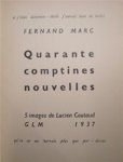 Fernand Marc 27314 - Quarante Comptines nouvelles