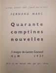 Fernand Marc - Quarante Comptines nouvelles