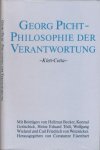 Eisenbart, Constanze (Herausgeber). - Georg Picht: Philosophie der Verantwortung.