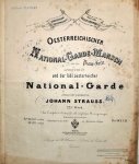 Strauss, Johann (Vater): - [Op. 221] Oesterreichischer National-Garde-Marsch für das Piano-Forte. 221tes Werk