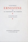 Stendhal. - Ernestine ou la naissance de l'amour.