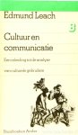 LEACH, E.R. - Cultuur en communicatie. Een inleiding tot de analyse van culturele gebruiken. Vertaling: K. Epskamp.