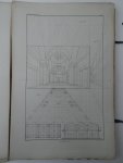 Schaap, J.W.. - Architectuur-Perspectife. Atlas van platen. Behoorende bij de afdeeling van de handleiding tot de kennis der perspectief; ten gebruike bij bouwkundig onderwijs en tot eigene oefening. ATLAS.