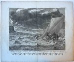 Bernard Picart (1673-1733) - Antique history print, etching | Het verdrenken van Johan Willem Friso, death by drowning of Prince John William Friso, 1711, published 1730, 1 p.