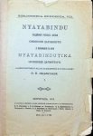 O. N. Perdatckon - Nyayabindu Nyayabindutika I.