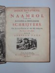 Adriaan Pars - Index Batavicus, of naamrol van de Hollandse Schrijvers
