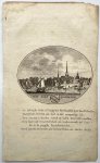 Van Ollefen, L./De Nederlandse stad- en dorpsbeschrijver (1749-1816). - [Original city view, antique print] 't Dorp IJsselmonde,  engraving made by Anna Catharina Brouwer, 1 p.