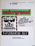 Nadoldki, Benno & Walter Holle - and others - 21 >Format>: Zeitschrift für verbale und visuelle Kommunikation: Semantik in der Typografie: Materialien, Ansichten, Untersuchungen