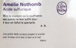 GERESERVEERD VOOR KOPER Nothomb, Amélie - Acide sulphurique (FRANSTALIG)
