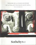 Sotheby - Tresors de la Chine ancienne de la collection David David-Weill. Paris 16 decembre 2015