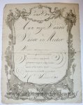  - [Paasbrief / Easter Wish Card] D.C. Schoorl. Wish card for Easter, dated 1801.
