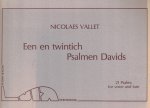 Vallet, Nicolaes - Vallet, Nicolaes-Een en twintich Psalmen Davids