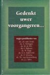 Oordt, Ds. J.R. van (e.a.) - Oordt, Ds. J.R. van (e.a.)-Gedenkt uwer voorgangeren...