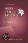 G.M. de Leeuw - MEER DAN SALOMO IS HIER