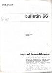 Marcel Broodthaers - Art & Project Bulletin 66: Marcel Broodthaers