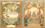 Diverse auteurs - 2 oude schriften met "Oranje"-omslag: Wilhelmina Koningin der Nederlanden 1898-1948 & De blijde gebeurtenis