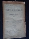  - Bulletin de la Societe des Etudes Coloniales et Maritimes