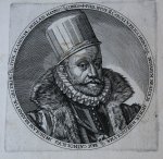 Johann Hogenberg (fl. 1594-1614) - [Antique print, etching and engraving] Philipp II, son of Charles V of Spain/Philips de Tweede, published ca. 1610.
