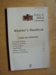 MacRae, George (ed.) - Society of Biblical Literature, Member's Handbook