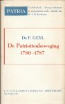 Pieter Geyl - De Patriottenbeweging 1780-1787