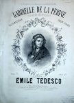 Tedesco, Émile: - Gabrielle de la Périne. Polka-mazurka pour piano Tedesco, Émile: - Gabrielle de la Périne. Polka-mazurka pour piano