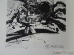 Yvonne Caroutch - Hordes virginales du matin. Edition originale illustrée d'une lithographie de Martin Dieterle. [n° 37 de 60]