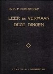 Kohlbrugge, Dr. H.F. - Kohlbrugge, Dr. H.F.-Leer en vermaan deze dingen